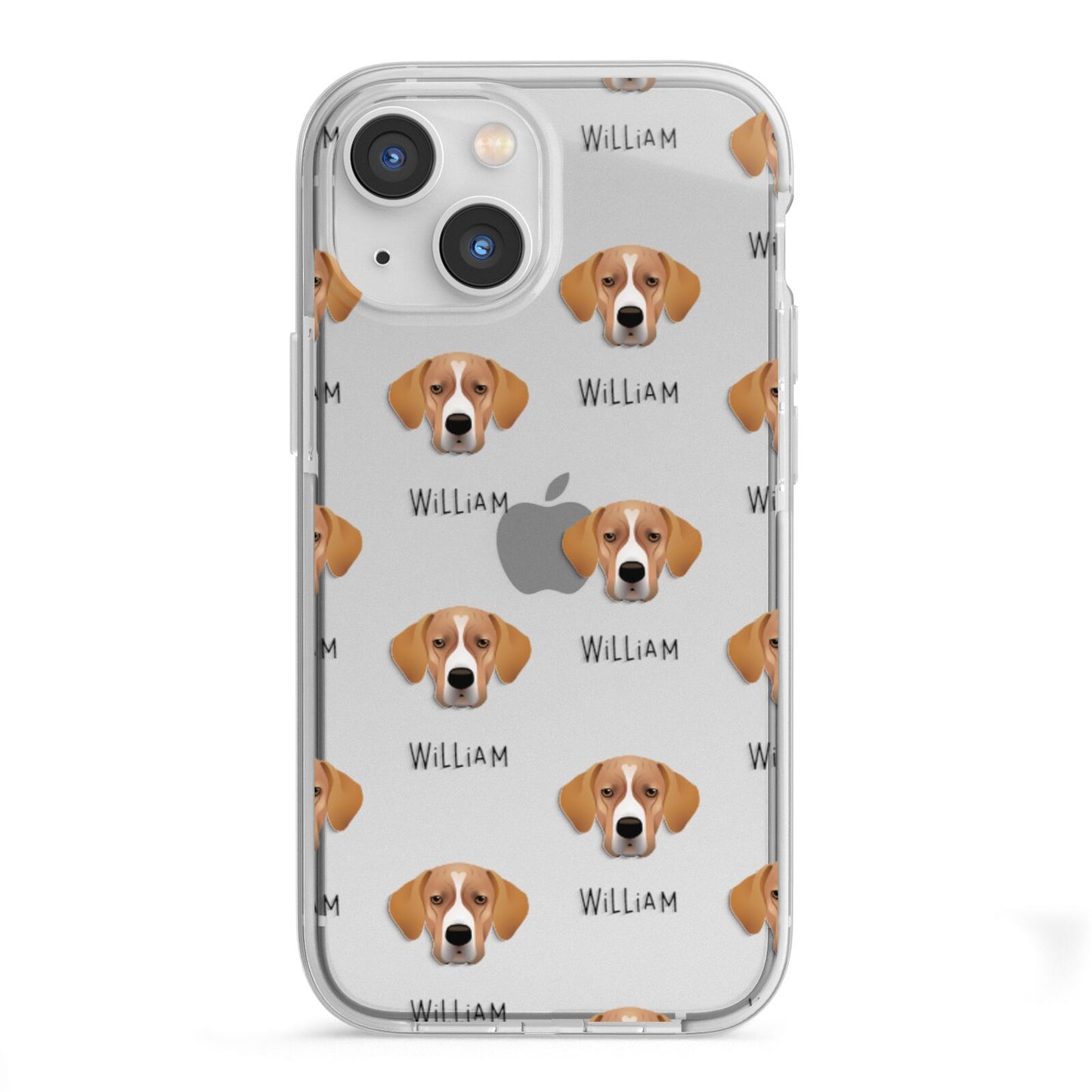 Portuguese Pointer Icon with Name iPhone 13 Mini TPU Impact Case with White Edges