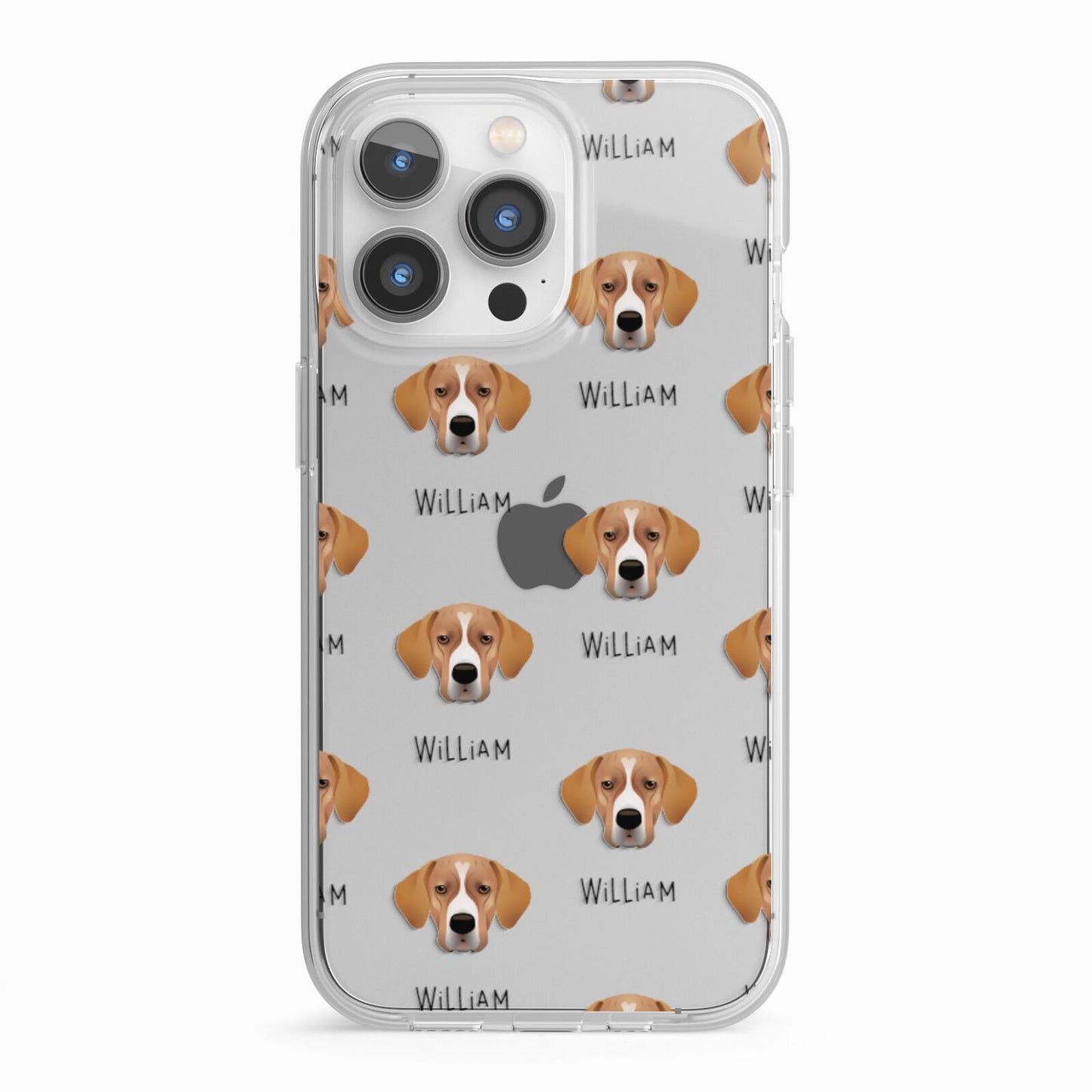 Portuguese Pointer Icon with Name iPhone 13 Pro TPU Impact Case with White Edges