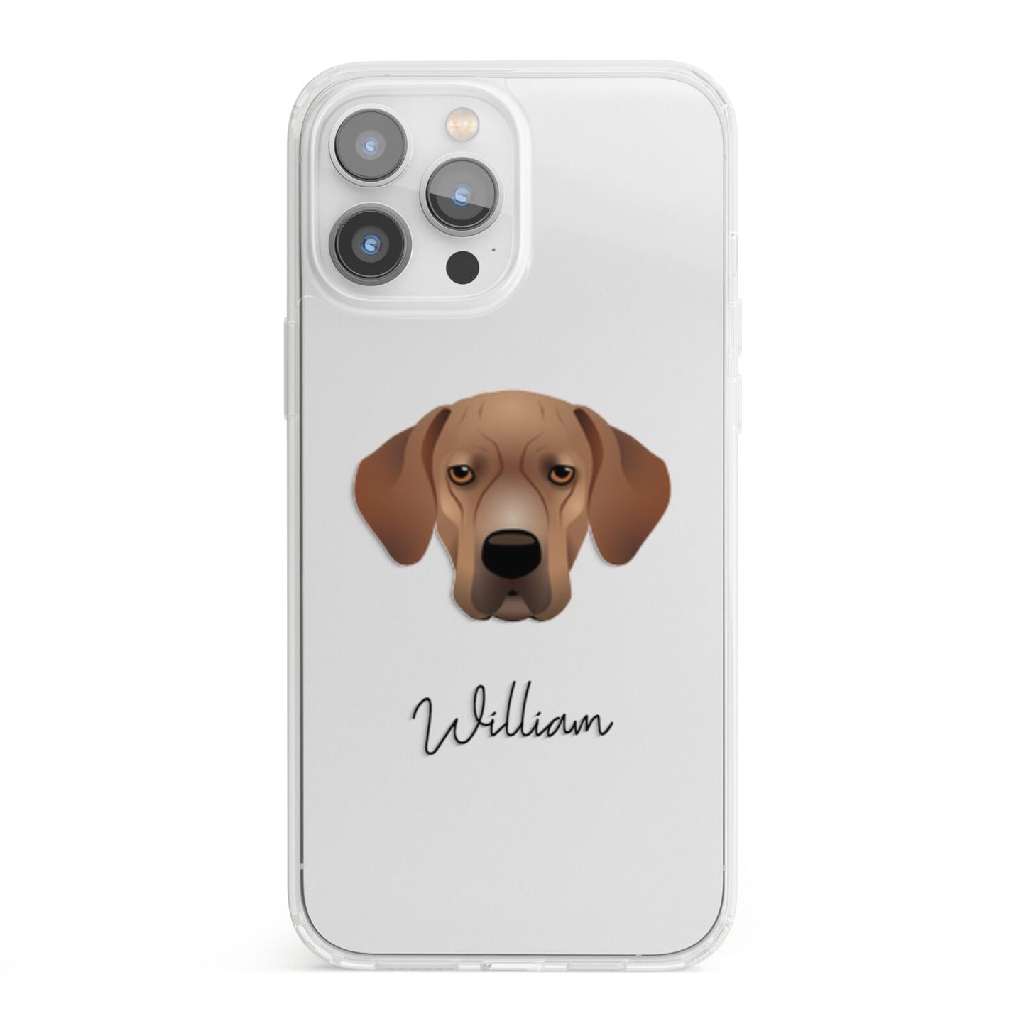 Portuguese Pointer Personalised iPhone 13 Pro Max Clear Bumper Case