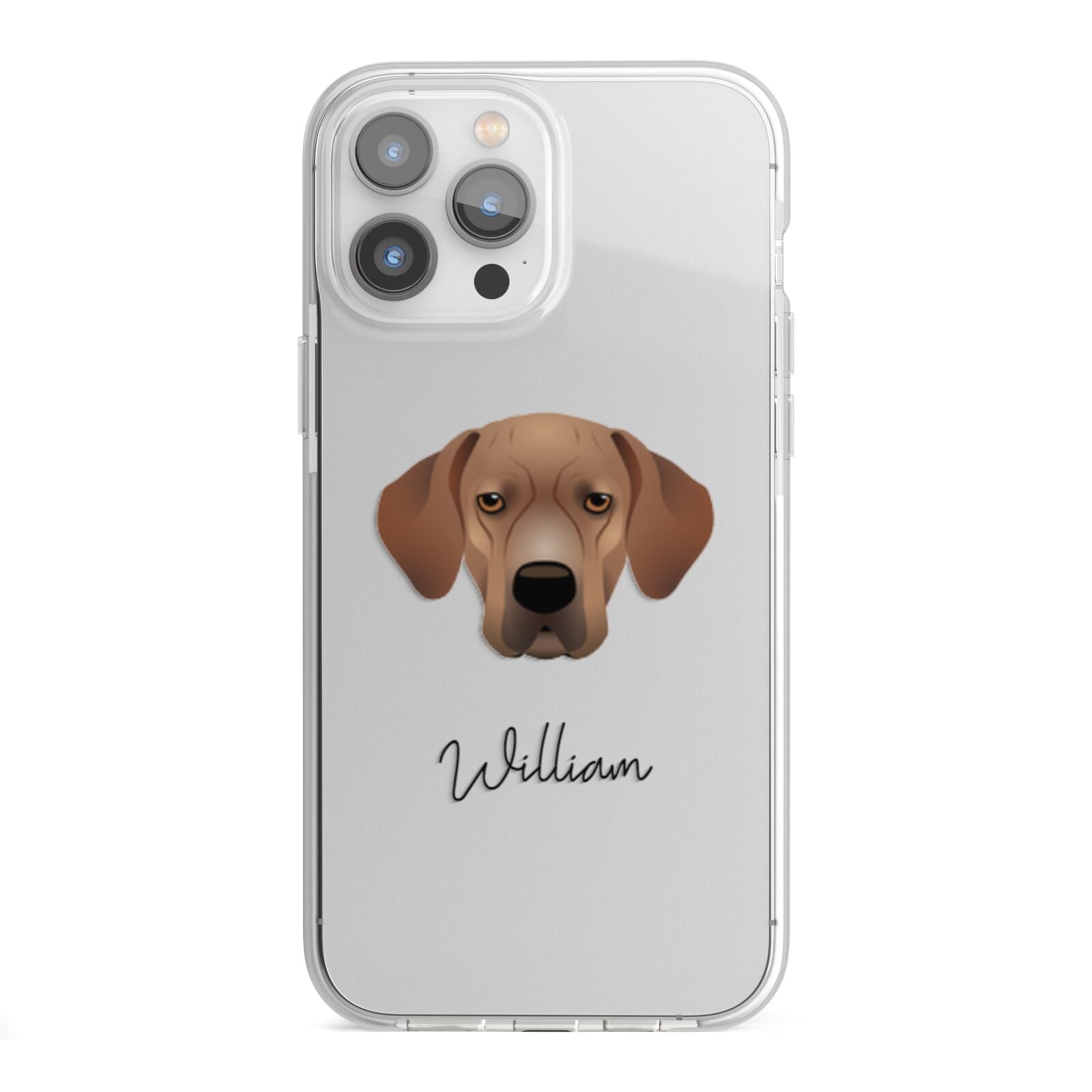 Portuguese Pointer Personalised iPhone 13 Pro Max TPU Impact Case with White Edges