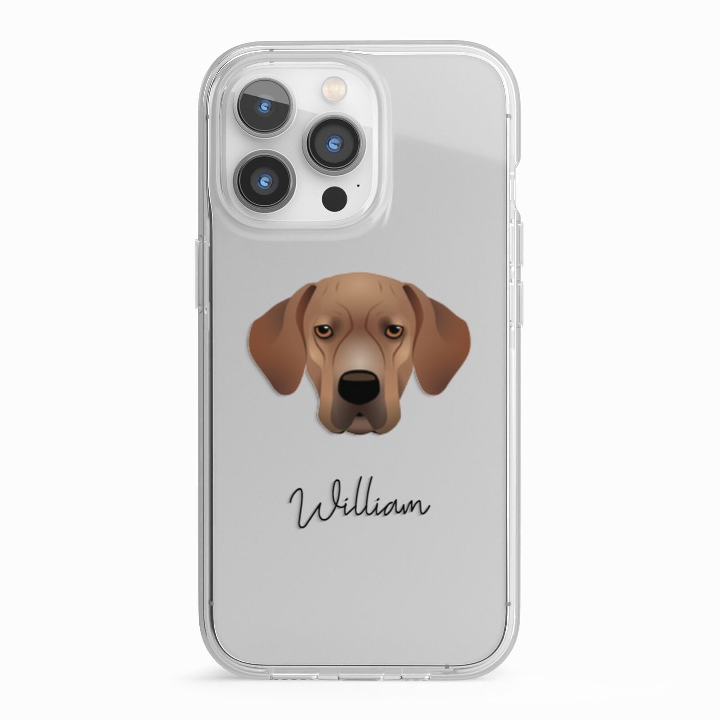 Portuguese Pointer Personalised iPhone 13 Pro TPU Impact Case with White Edges