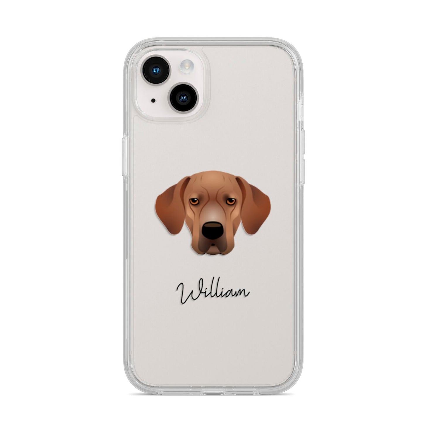 Portuguese Pointer Personalised iPhone 14 Plus Clear Tough Case Starlight