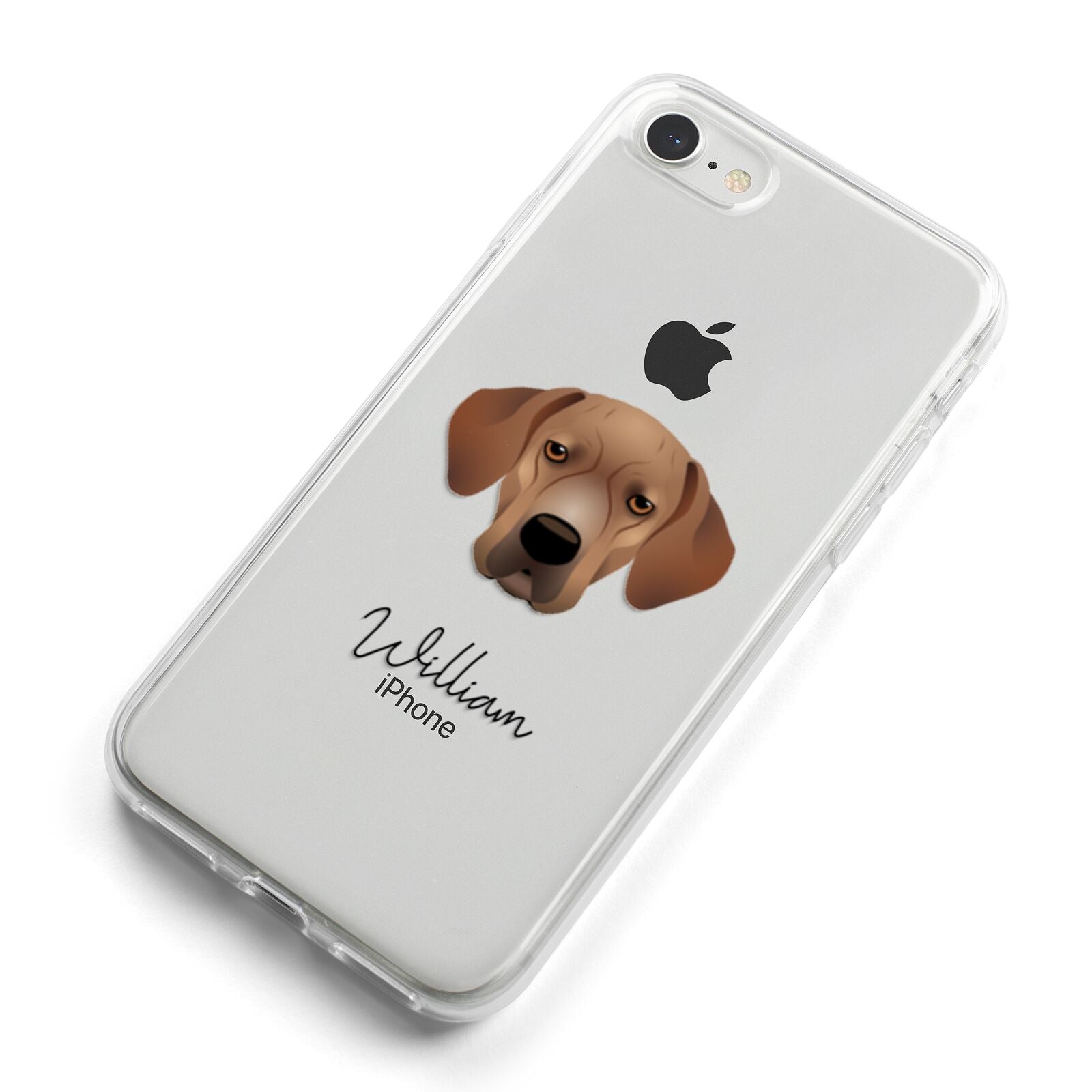 Portuguese Pointer Personalised iPhone 8 Bumper Case on Silver iPhone Alternative Image