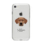Portuguese Pointer Personalised iPhone 8 Bumper Case on Silver iPhone