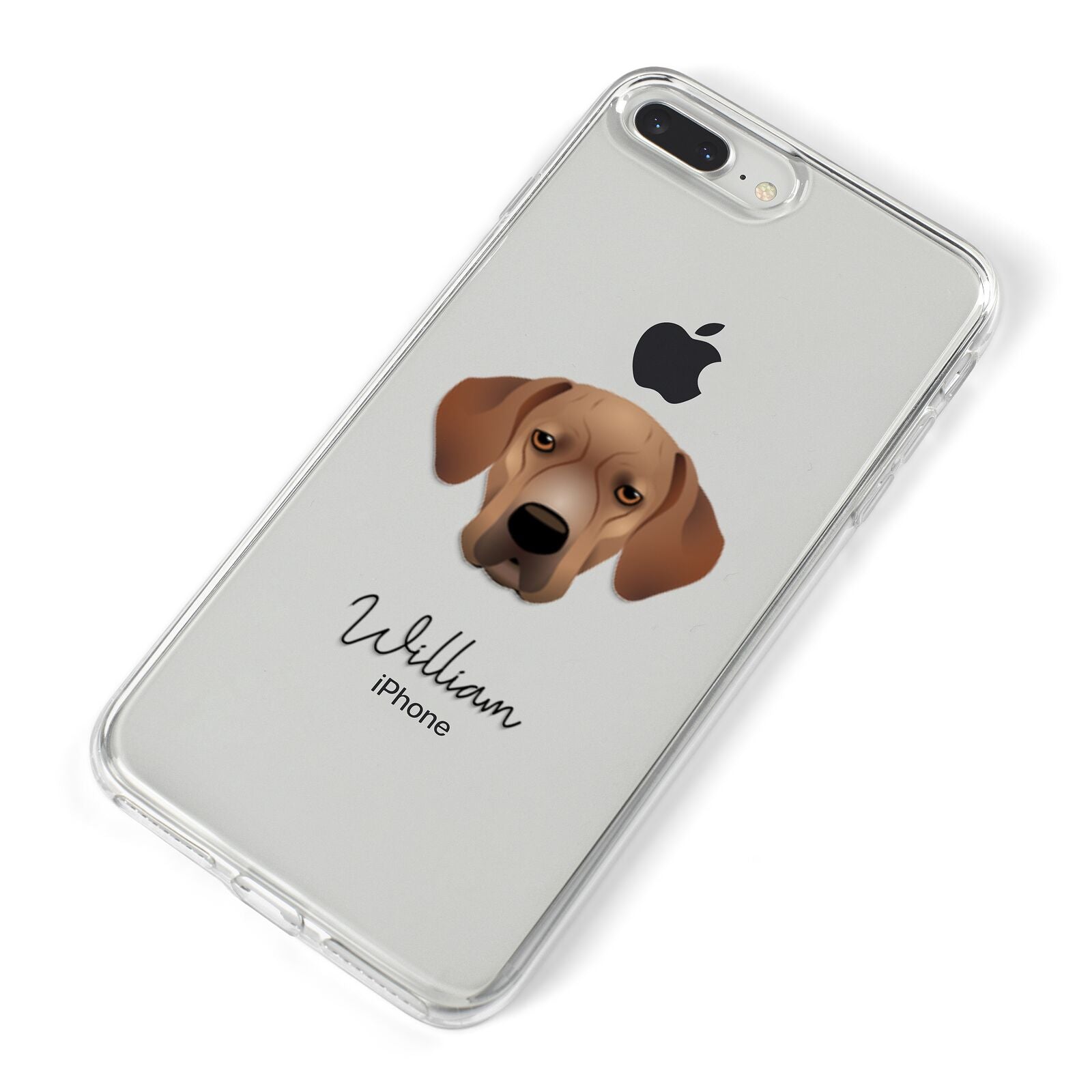 Portuguese Pointer Personalised iPhone 8 Plus Bumper Case on Silver iPhone Alternative Image