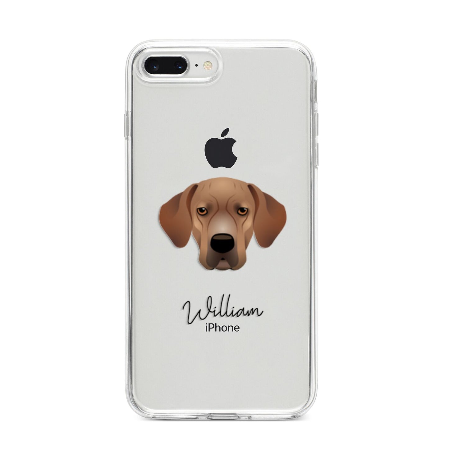 Portuguese Pointer Personalised iPhone 8 Plus Bumper Case on Silver iPhone