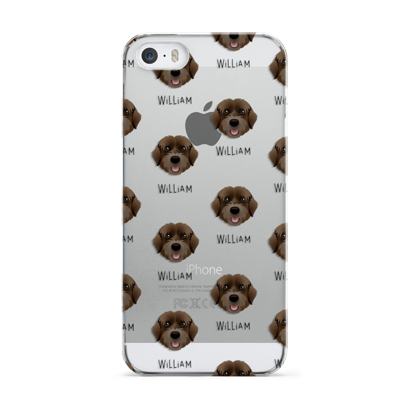 Portuguese Water Dog Icon with Name Apple iPhone 5 Case