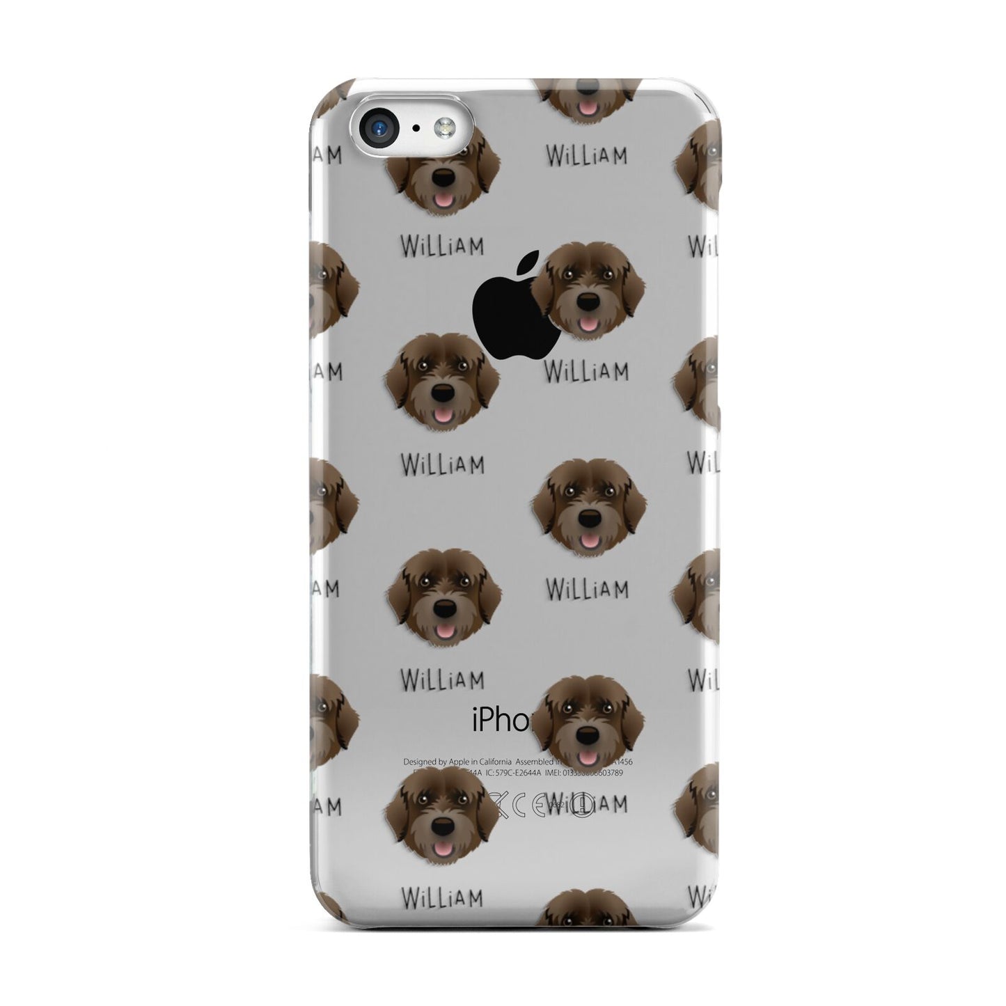 Portuguese Water Dog Icon with Name Apple iPhone 5c Case