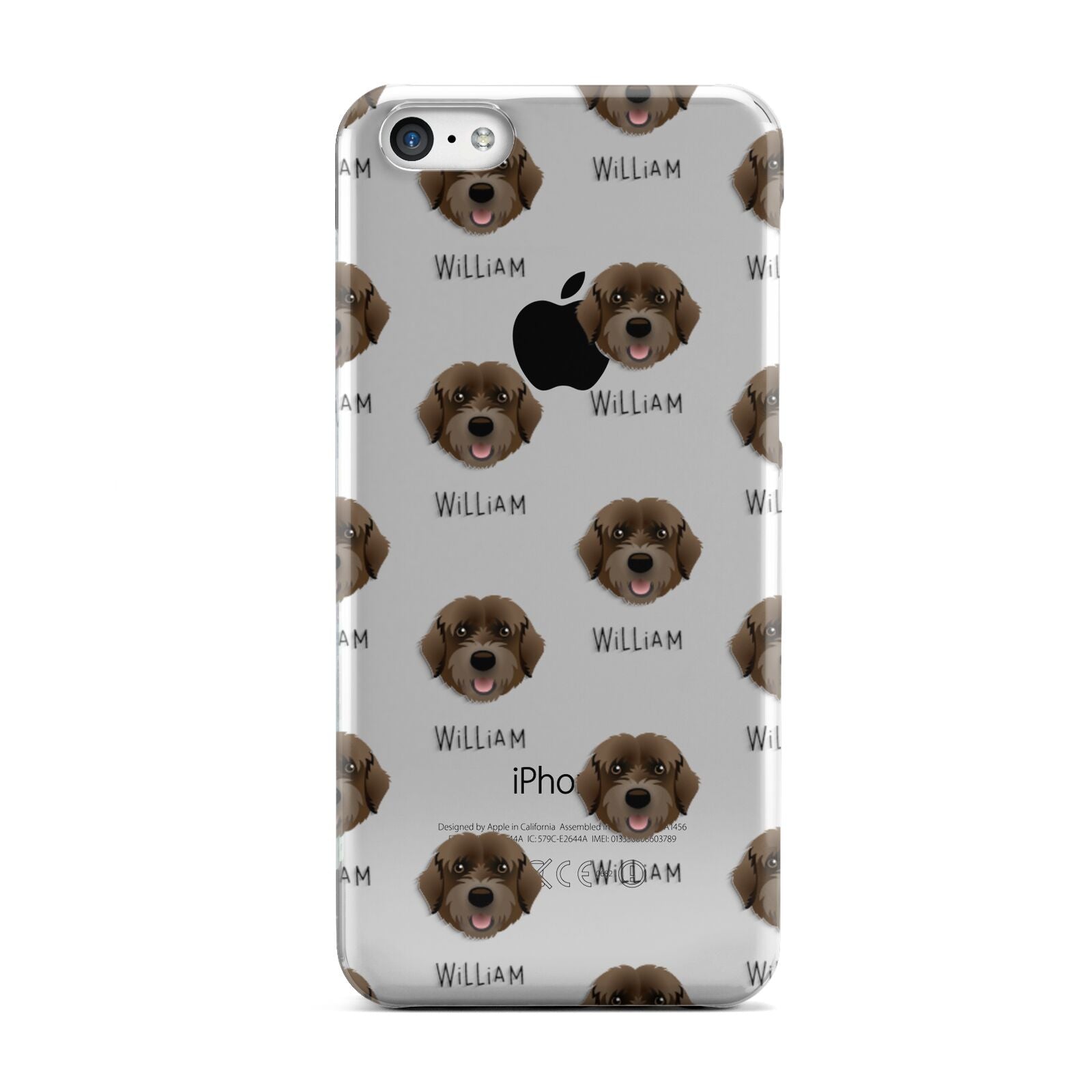 Portuguese Water Dog Icon with Name Apple iPhone 5c Case