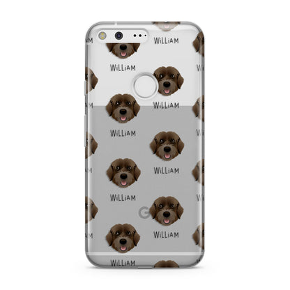 Portuguese Water Dog Icon with Name Google Pixel Case