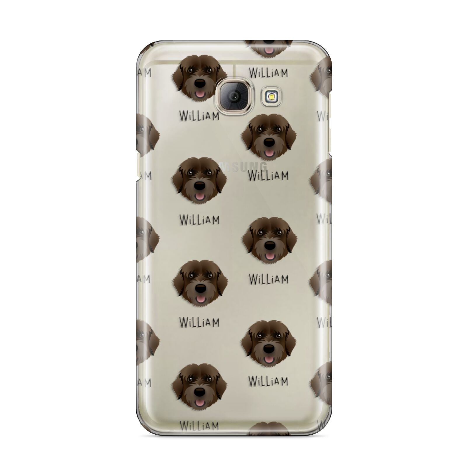 Portuguese Water Dog Icon with Name Samsung Galaxy A8 2016 Case