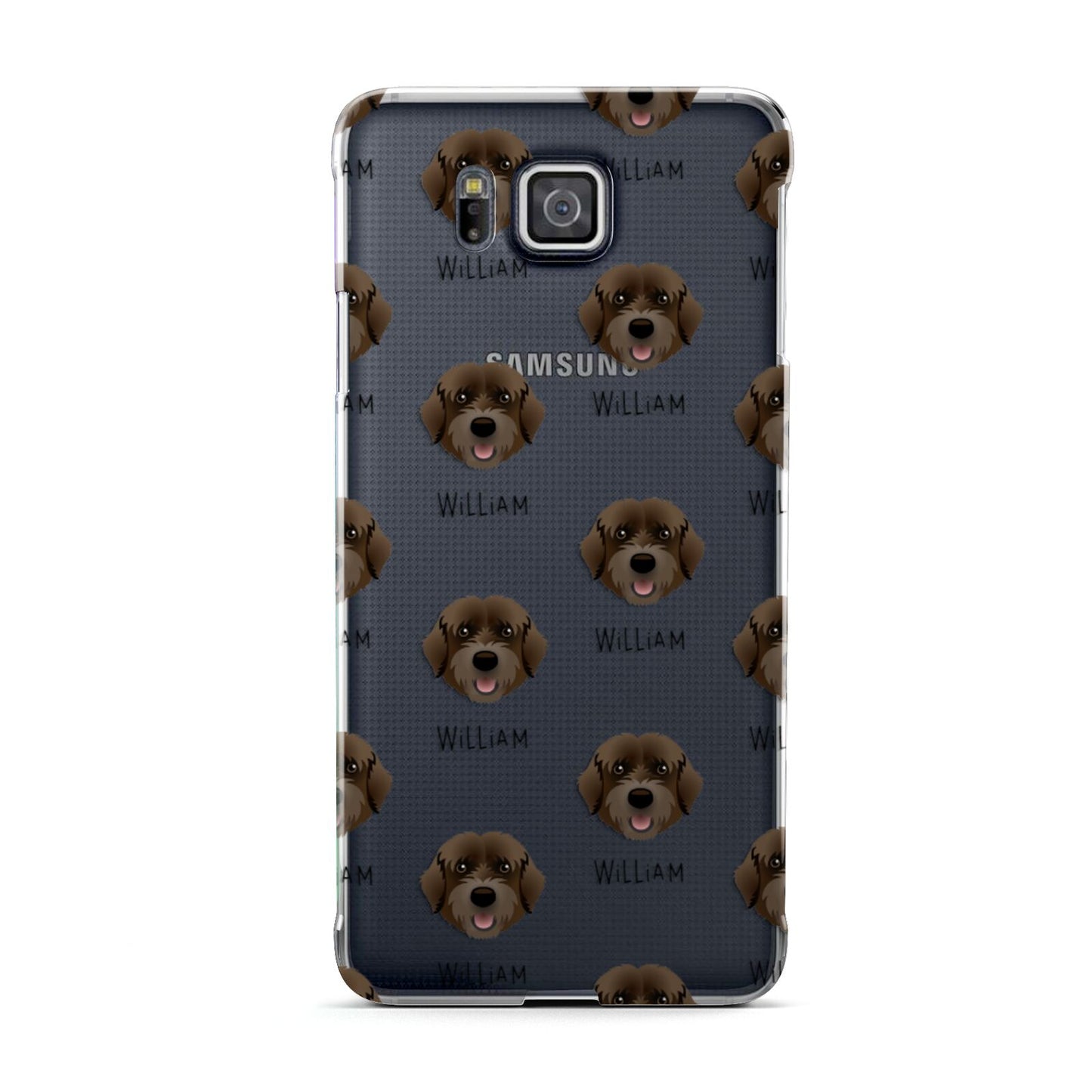 Portuguese Water Dog Icon with Name Samsung Galaxy Alpha Case