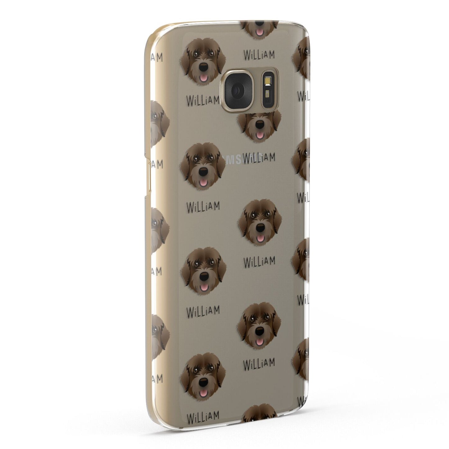 Portuguese Water Dog Icon with Name Samsung Galaxy Case Fourty Five Degrees
