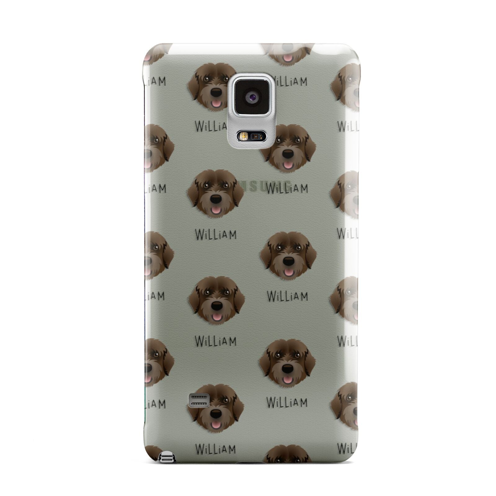 Portuguese Water Dog Icon with Name Samsung Galaxy Note 4 Case