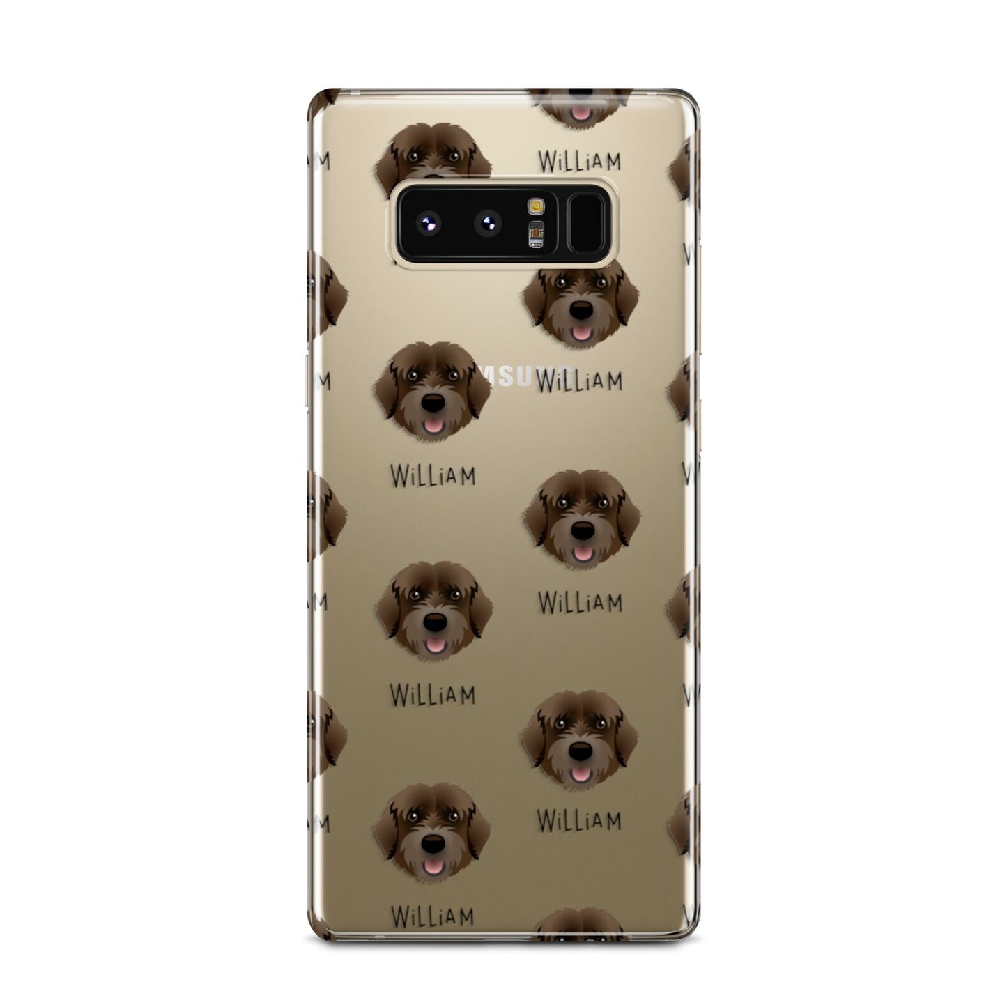Portuguese Water Dog Icon with Name Samsung Galaxy Note 8 Case
