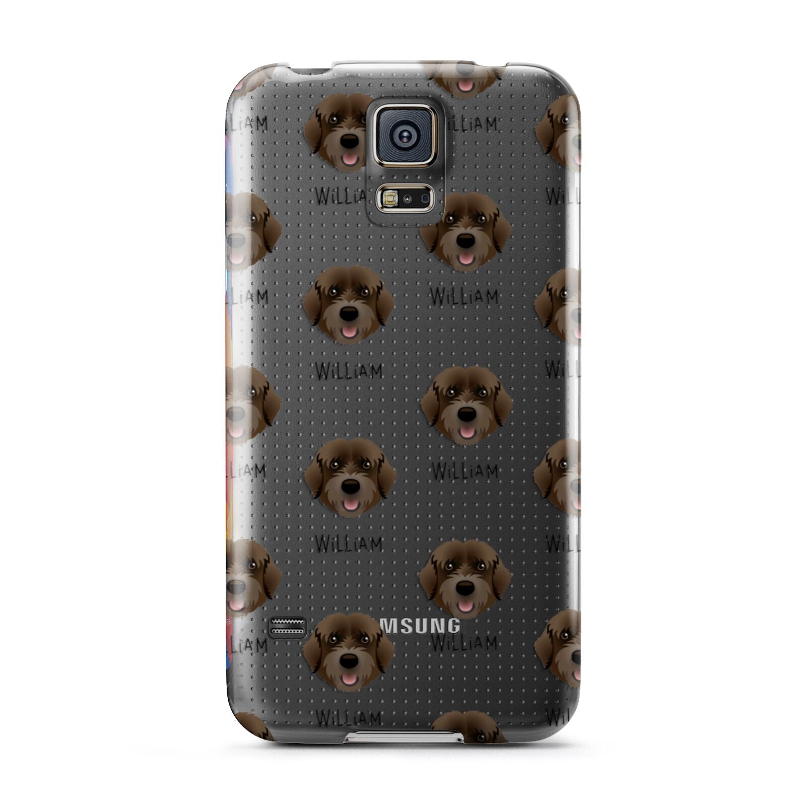 Portuguese Water Dog Icon with Name Samsung Galaxy S5 Case