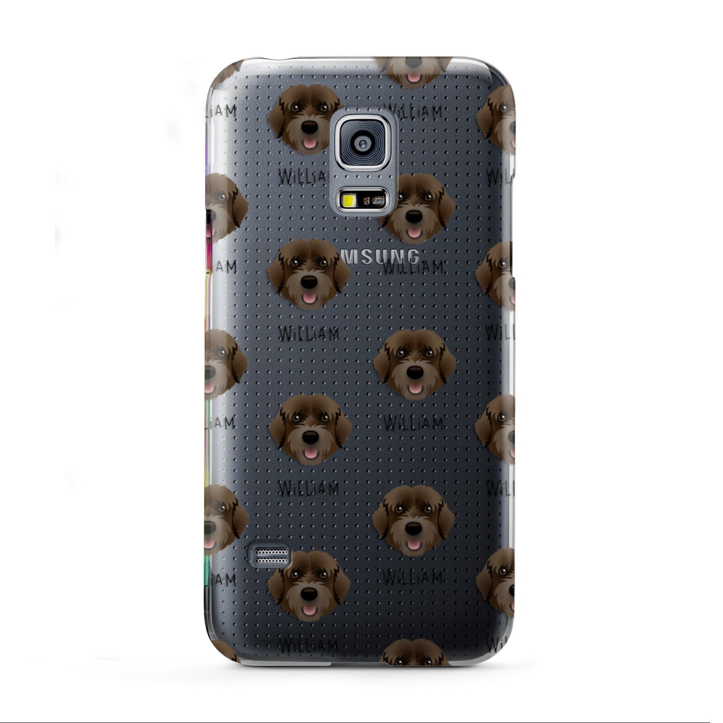 Portuguese Water Dog Icon with Name Samsung Galaxy S5 Mini Case