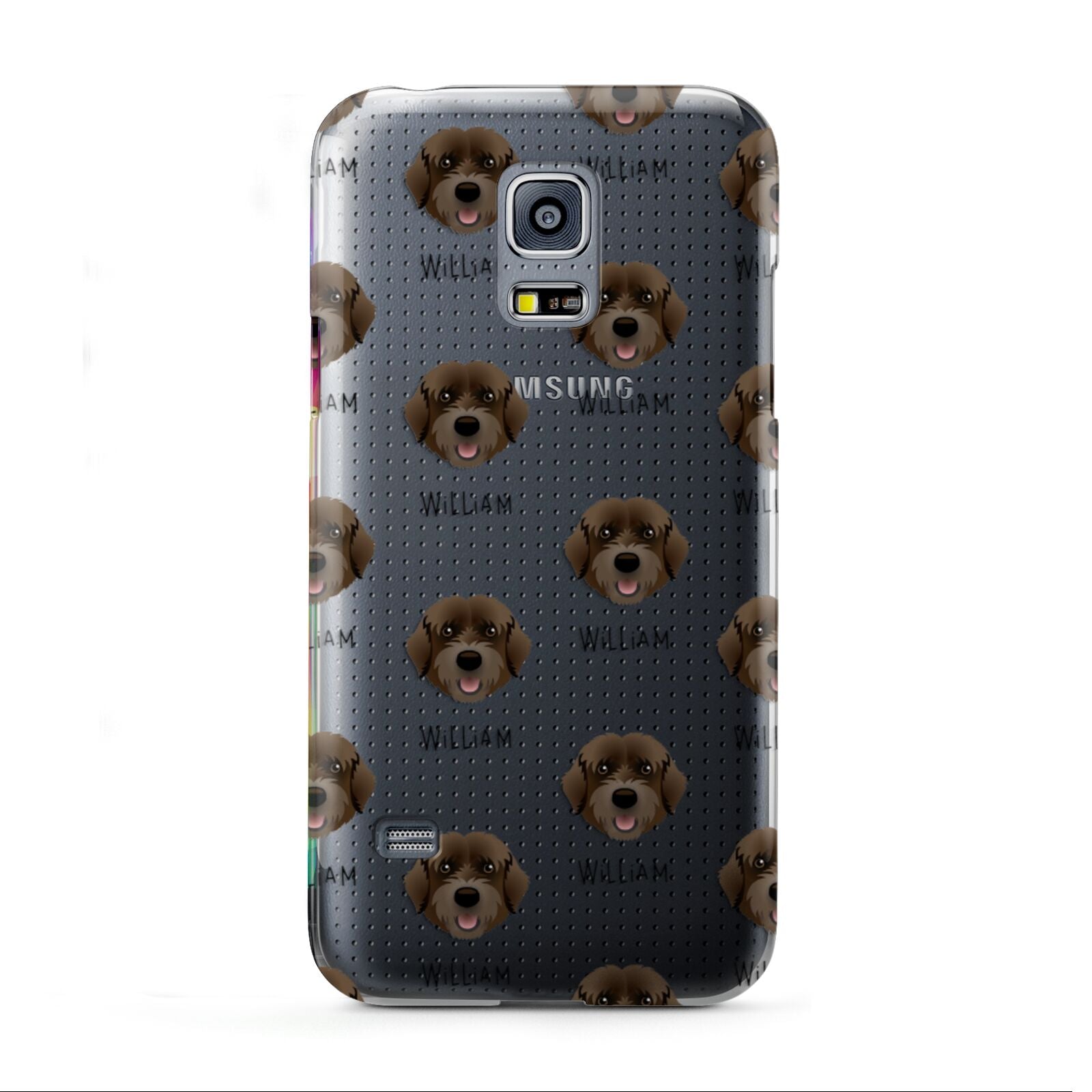 Portuguese Water Dog Icon with Name Samsung Galaxy S5 Mini Case