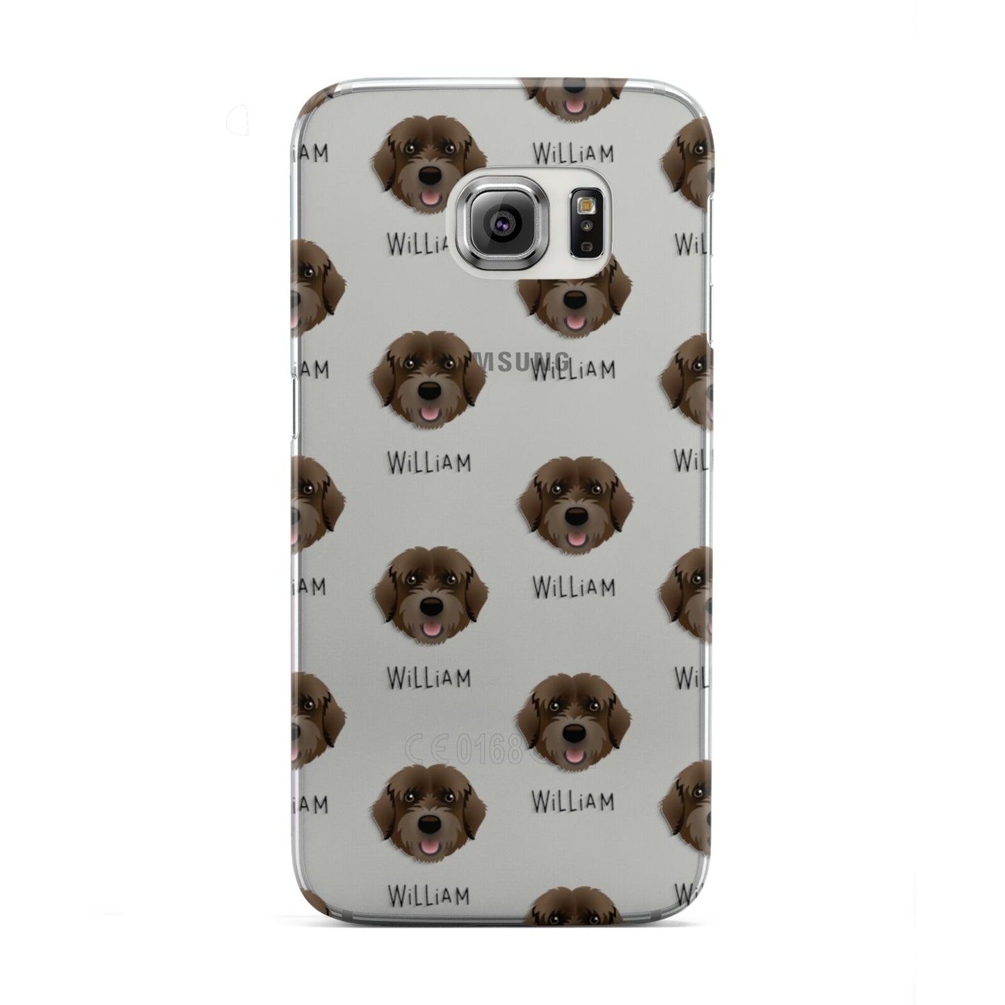 Portuguese Water Dog Icon with Name Samsung Galaxy S6 Edge Case