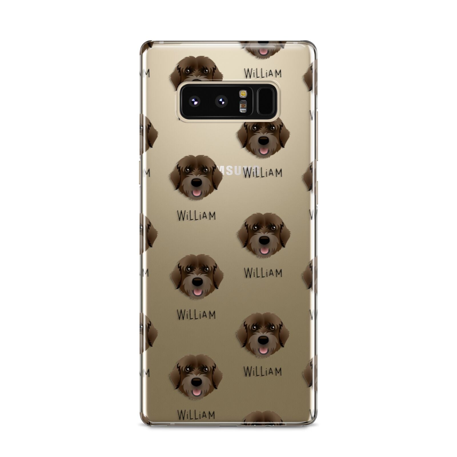 Portuguese Water Dog Icon with Name Samsung Galaxy S8 Case