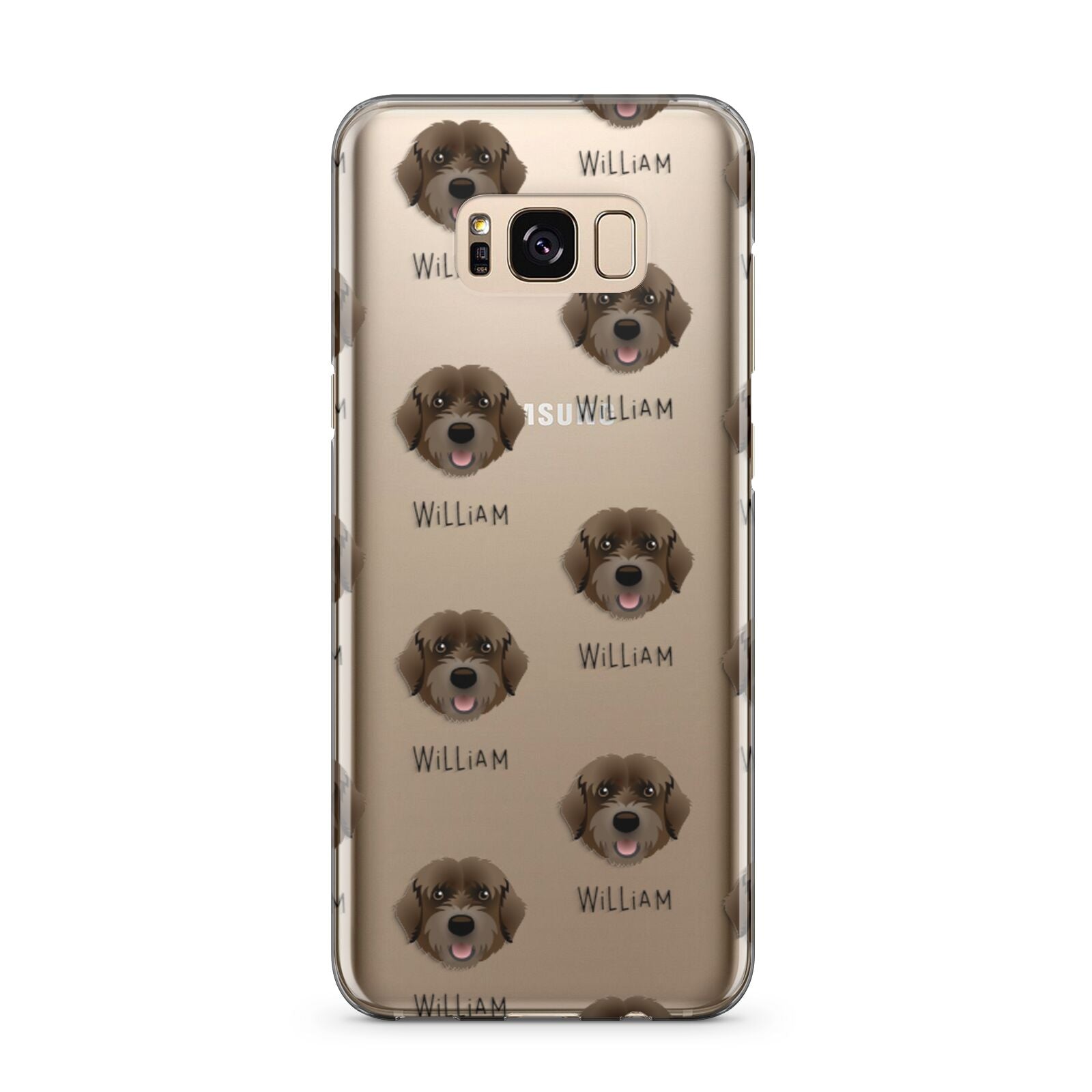 Portuguese Water Dog Icon with Name Samsung Galaxy S8 Plus Case
