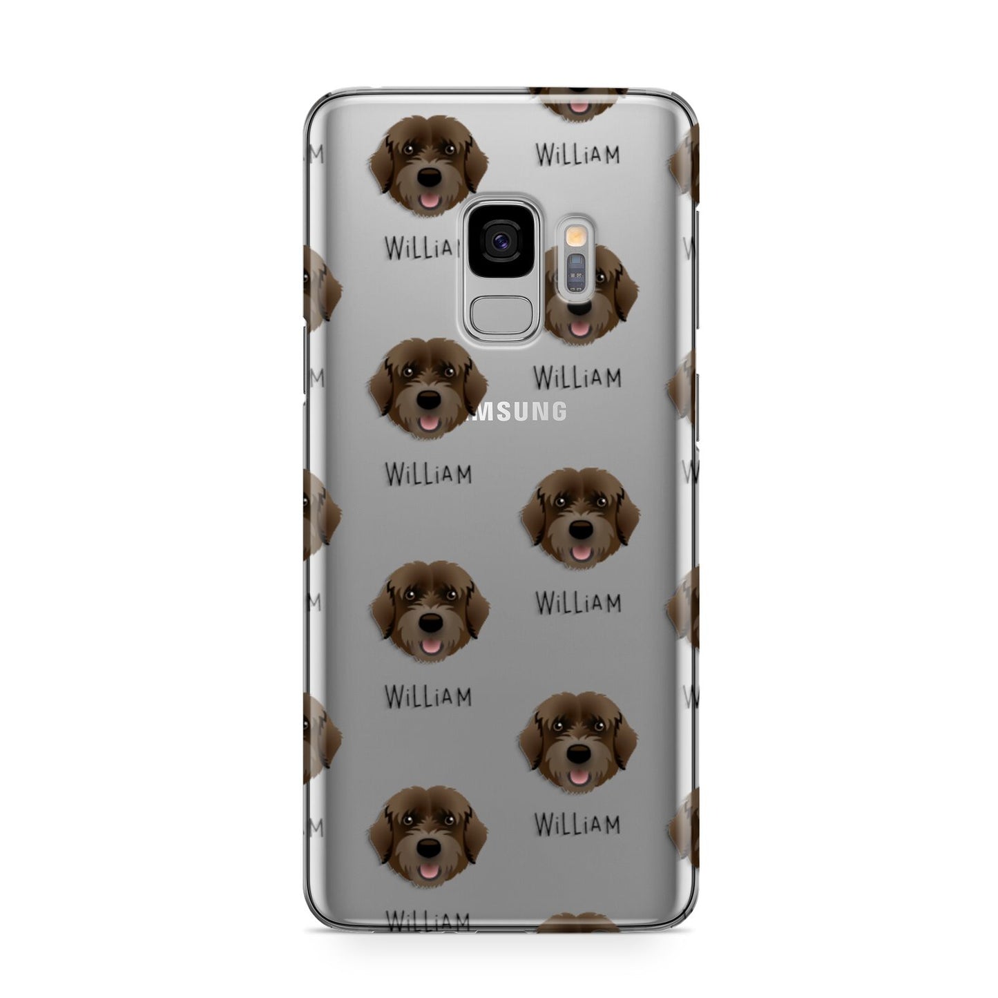 Portuguese Water Dog Icon with Name Samsung Galaxy S9 Case