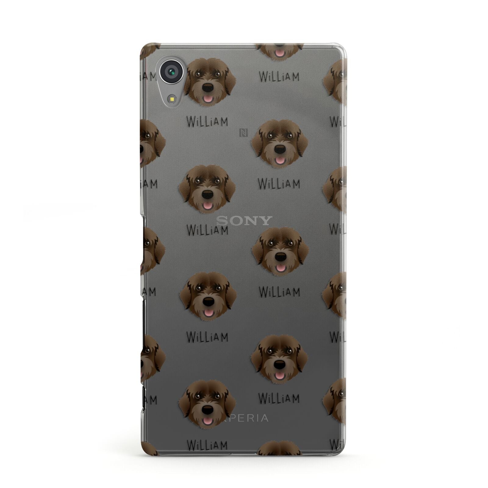Portuguese Water Dog Icon with Name Sony Xperia Case