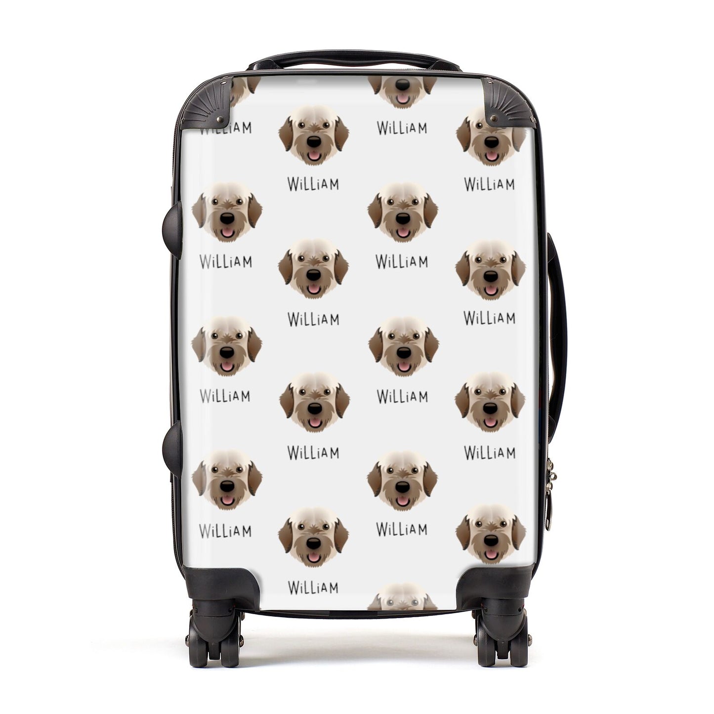 Portuguese Water Dog Icon with Name Suitcase