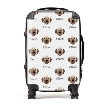 Portuguese Water Dog Icon with Name Suitcase
