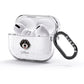 Portuguese Water Dog Personalised AirPods Glitter Case 3rd Gen Side Image