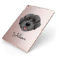Portuguese Water Dog Personalised Apple iPad Case on Rose Gold iPad Side View