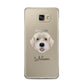 Portuguese Water Dog Personalised Samsung Galaxy A5 2016 Case on gold phone
