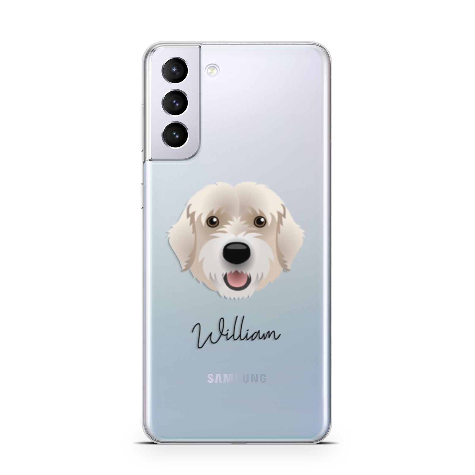 Portuguese Water Dog Personalised Samsung S21 Plus Phone Case