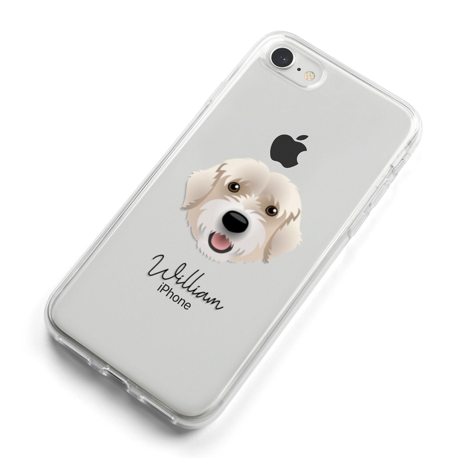 Portuguese Water Dog Personalised iPhone 8 Bumper Case on Silver iPhone Alternative Image