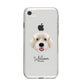 Portuguese Water Dog Personalised iPhone 8 Bumper Case on Silver iPhone