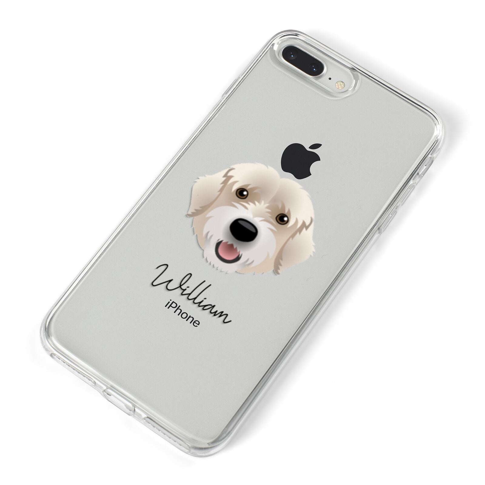 Portuguese Water Dog Personalised iPhone 8 Plus Bumper Case on Silver iPhone Alternative Image
