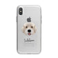Portuguese Water Dog Personalised iPhone X Bumper Case on Silver iPhone Alternative Image 1