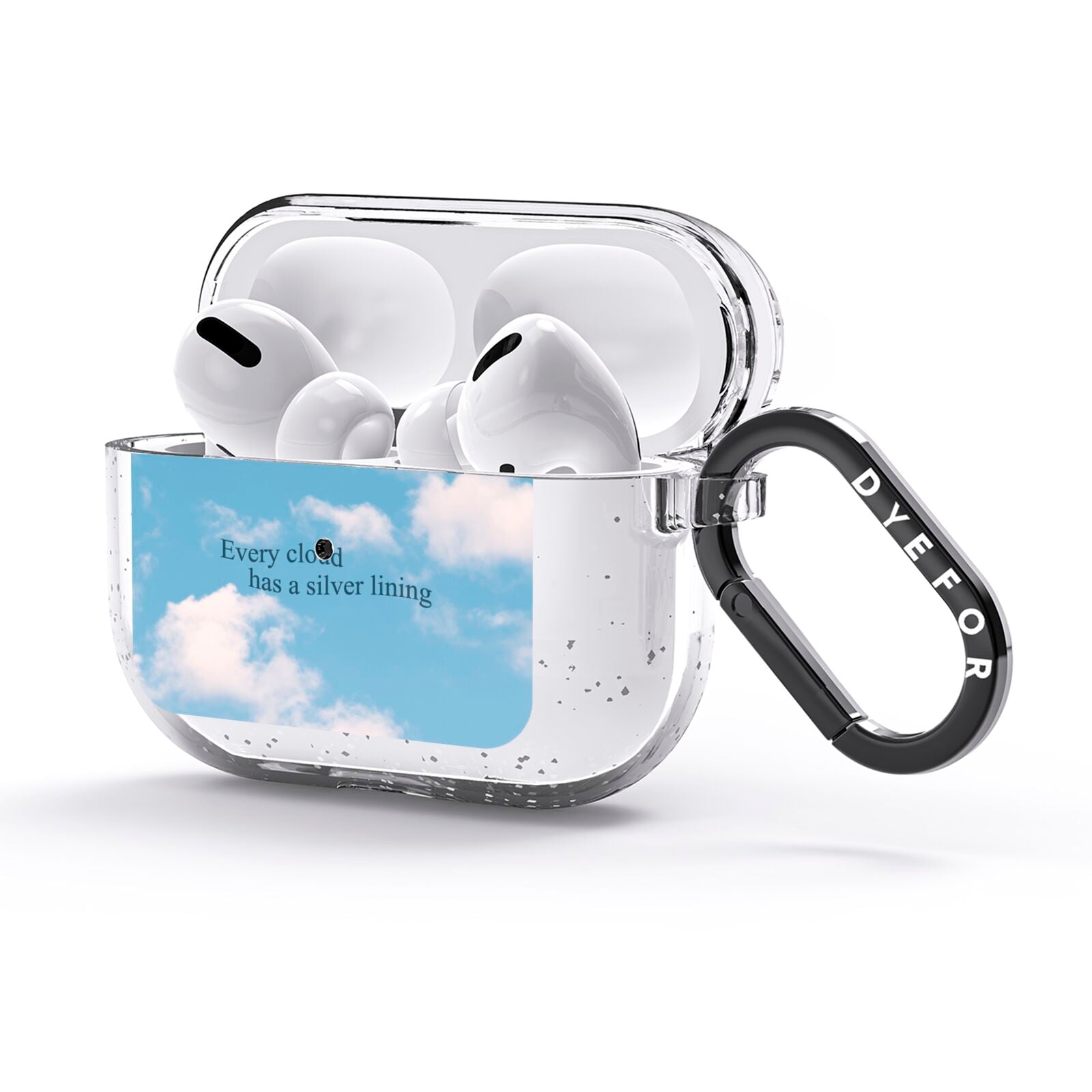 Positivity AirPods Glitter Case 3rd Gen Side Image