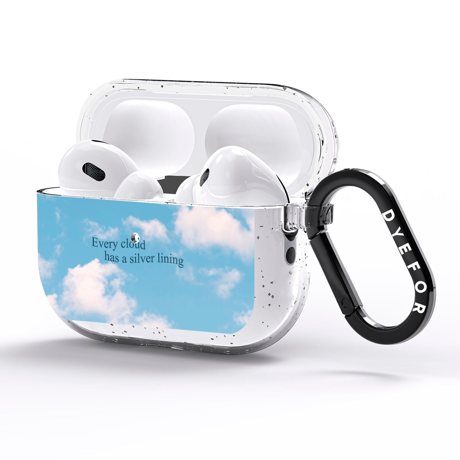 Positivity AirPods Pro Glitter Case Side Image