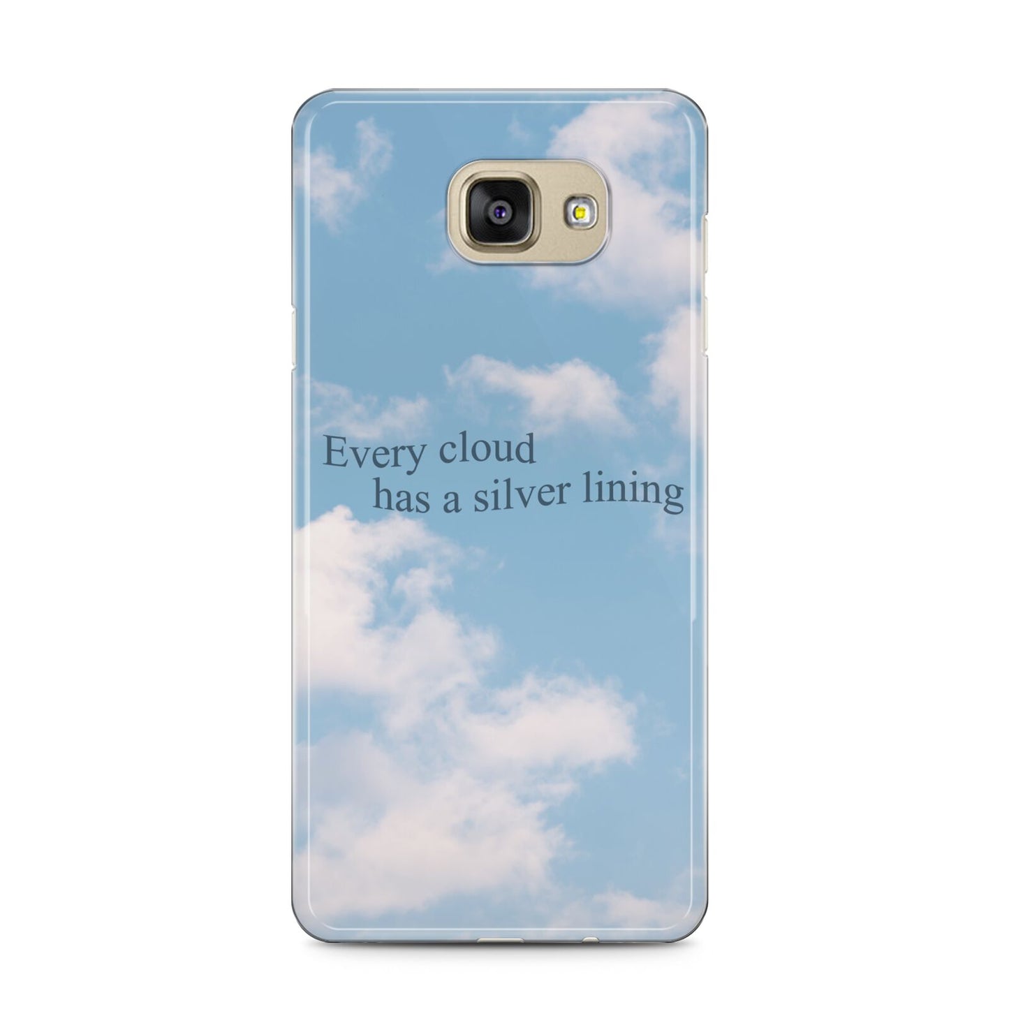 Positivity Samsung Galaxy A5 2016 Case on gold phone