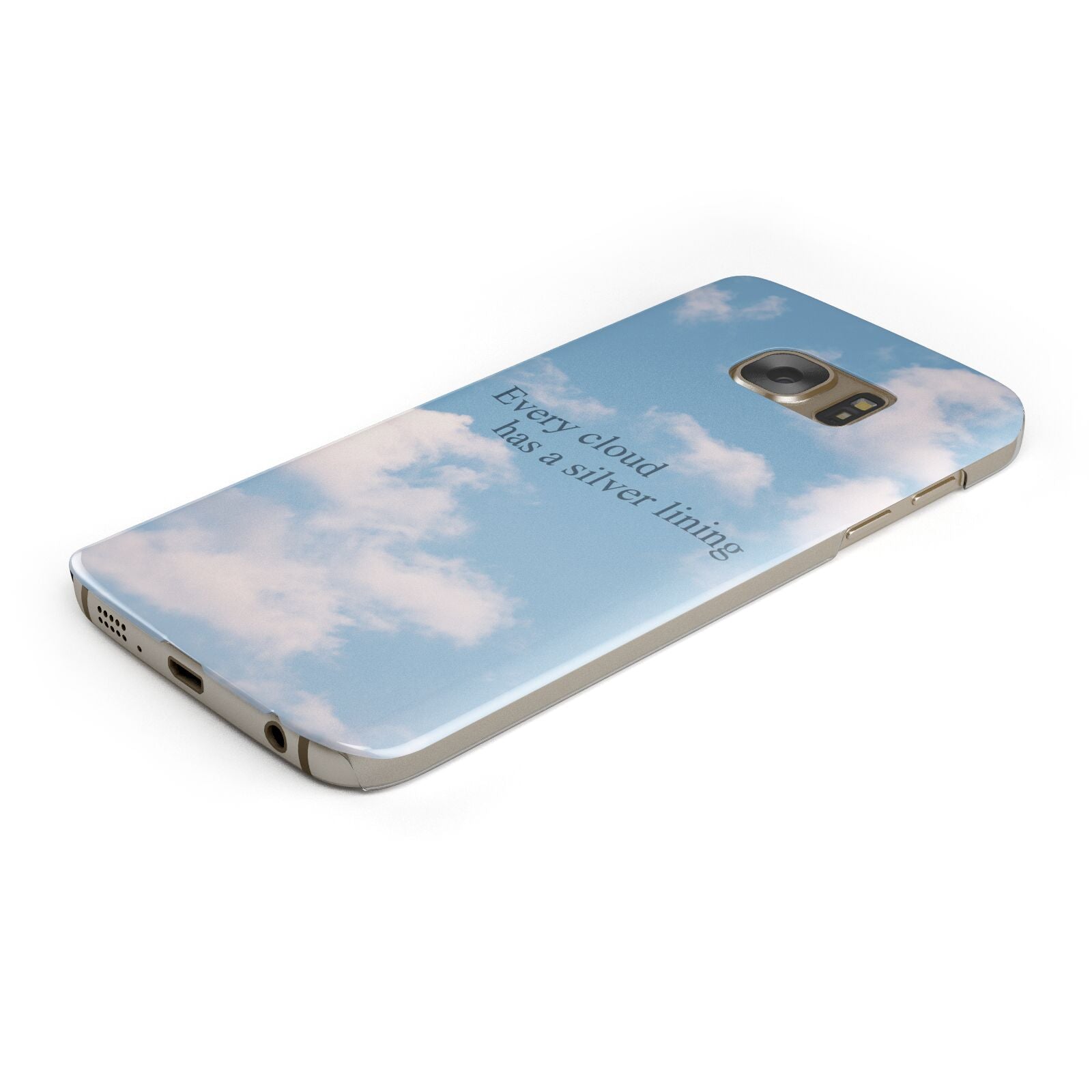 Positivity Samsung Galaxy Case Bottom Cutout