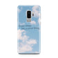 Positivity Samsung Galaxy S9 Plus Case on Silver phone