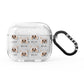 Powderpuff Chinese Crested Icon with Name AirPods Glitter Case 3rd Gen