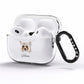Powderpuff Chinese Crested Personalised AirPods Pro Clear Case Side Image