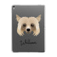 Powderpuff Chinese Crested Personalised Apple iPad Grey Case