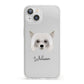 Powderpuff Chinese Crested Personalised iPhone 13 Clear Bumper Case