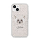 Powderpuff Chinese Crested Personalised iPhone 14 Glitter Tough Case Starlight