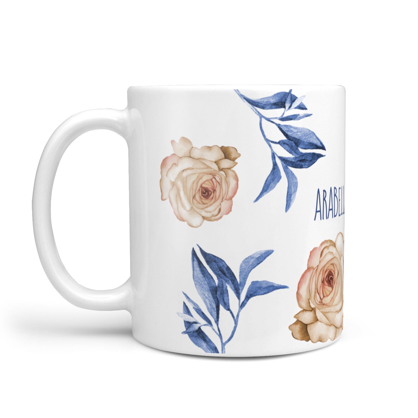 Pretty Floral Custom 10oz Mug Alternative Image 1