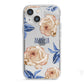 Pretty Floral Custom iPhone 13 Mini TPU Impact Case with White Edges