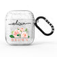 Pretty Roses Personalised Name AirPods Glitter Case